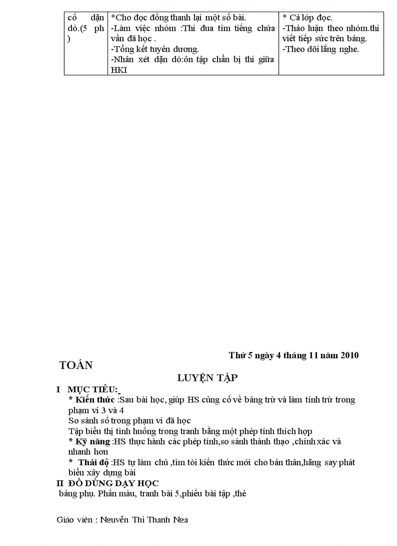 image for page Giao an lop 1 Tuan 10