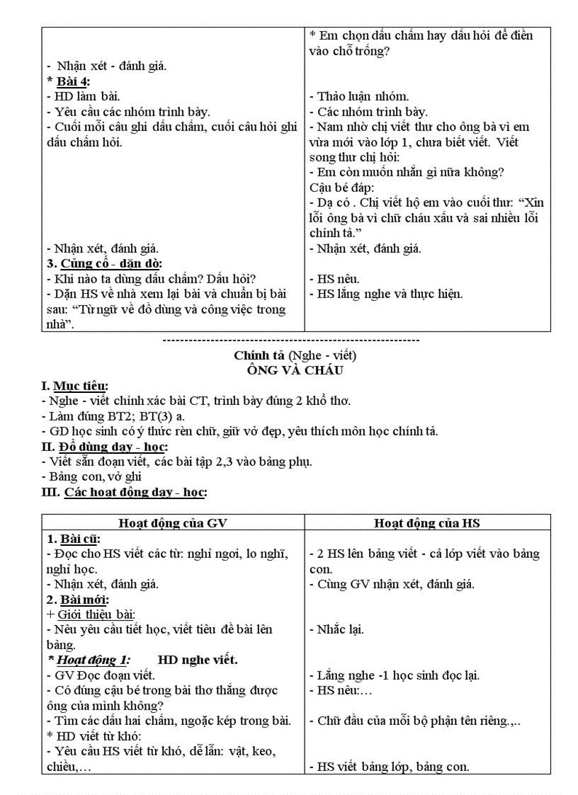 image for page Giáo án lớp 2 tuần 10