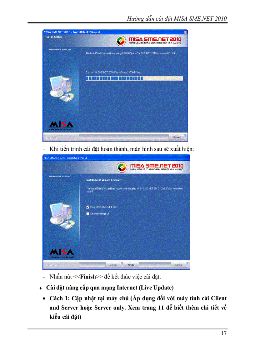 image for page Hướng dẫn cài đặt MISA SME NET 2010