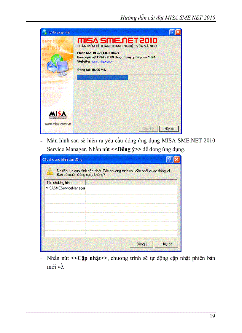image for page Hướng dẫn cài đặt MISA SME NET 2010