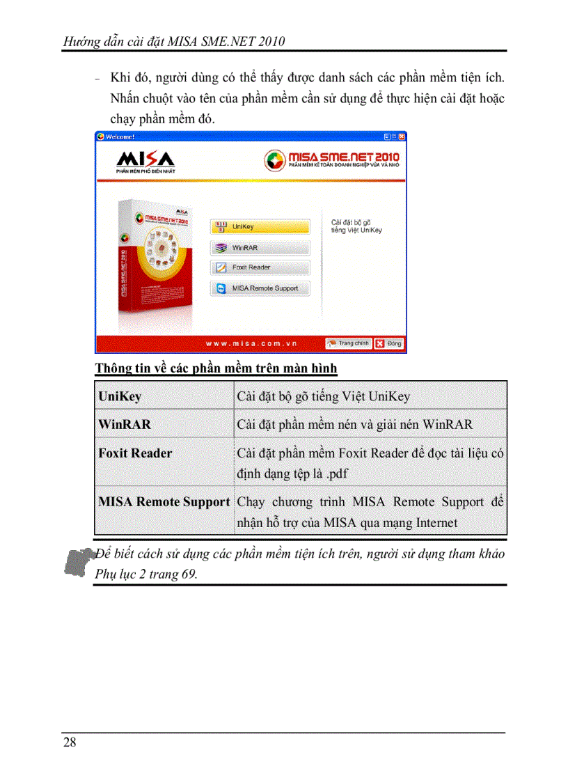 image for page Hướng dẫn cài đặt MISA SME NET 2010