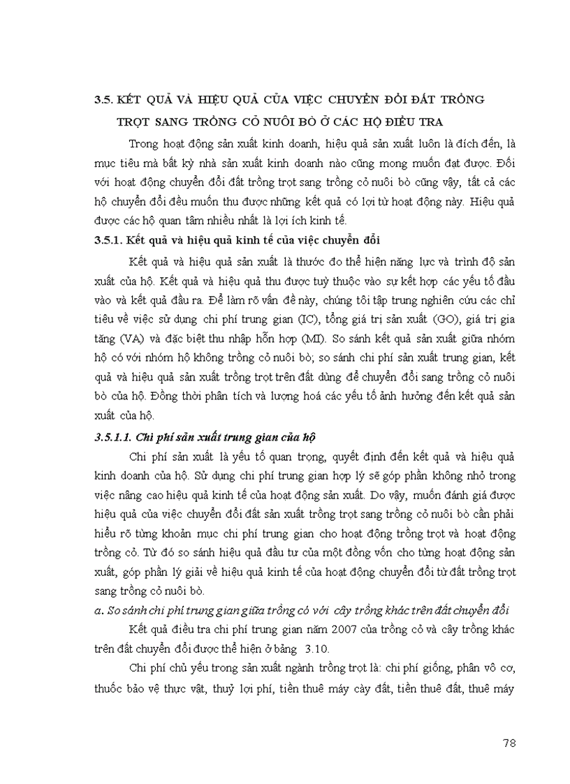 image for page Hiệu quả của việc chuyển đổi đất trồng trọt sang trồng cỏ nuôi bò ở huyện An Nhơn tỉnh Bình Định