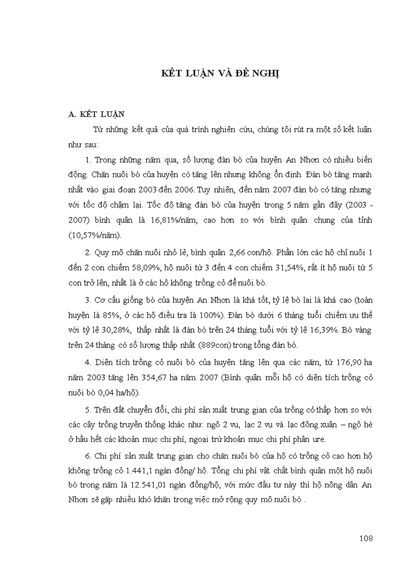 image for page Hiệu quả của việc chuyển đổi đất trồng trọt sang trồng cỏ nuôi bò ở huyện An Nhơn tỉnh Bình Định