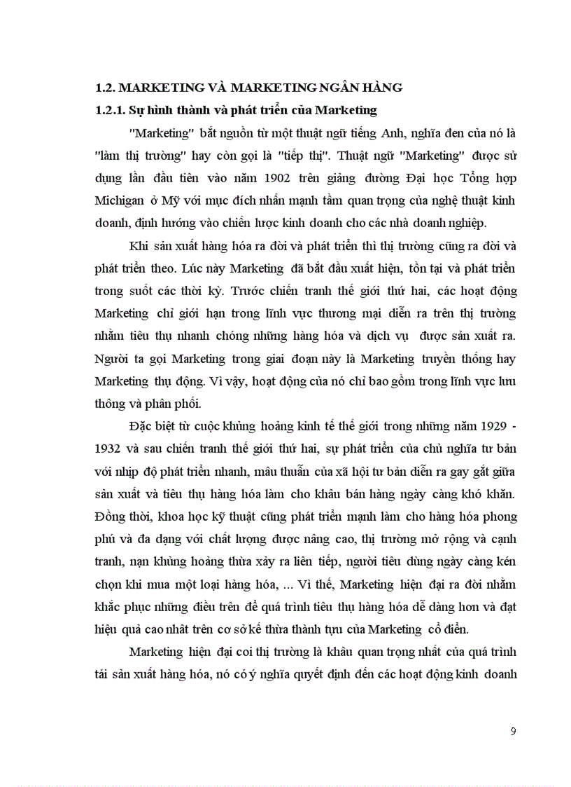 image for page Định hướng mục tiêu và một số giải pháp nâng cao chính sách Marketing mix tại chi nhánh Ngân hàng VCB Quảng Bình