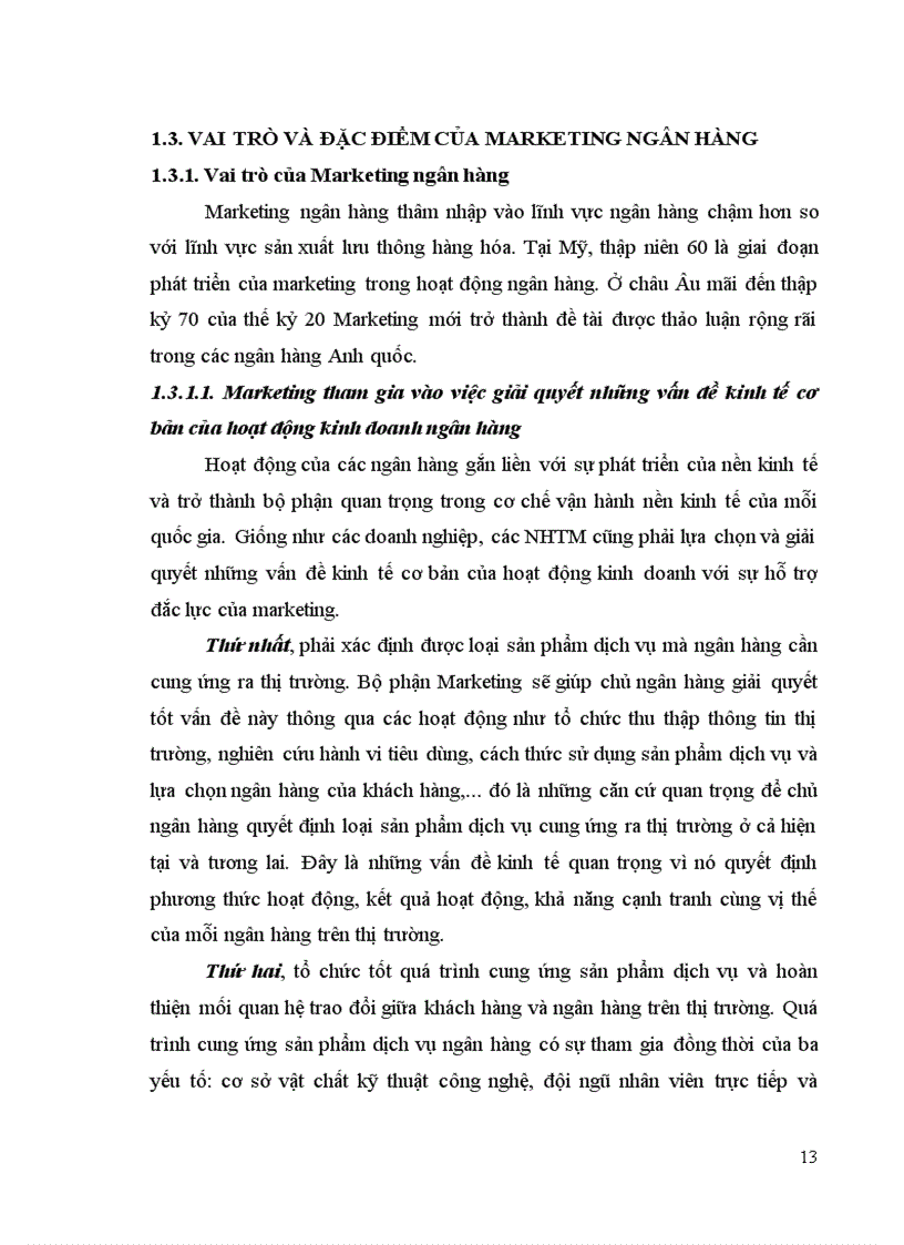 image for page Định hướng mục tiêu và một số giải pháp nâng cao chính sách Marketing mix tại chi nhánh Ngân hàng VCB Quảng Bình