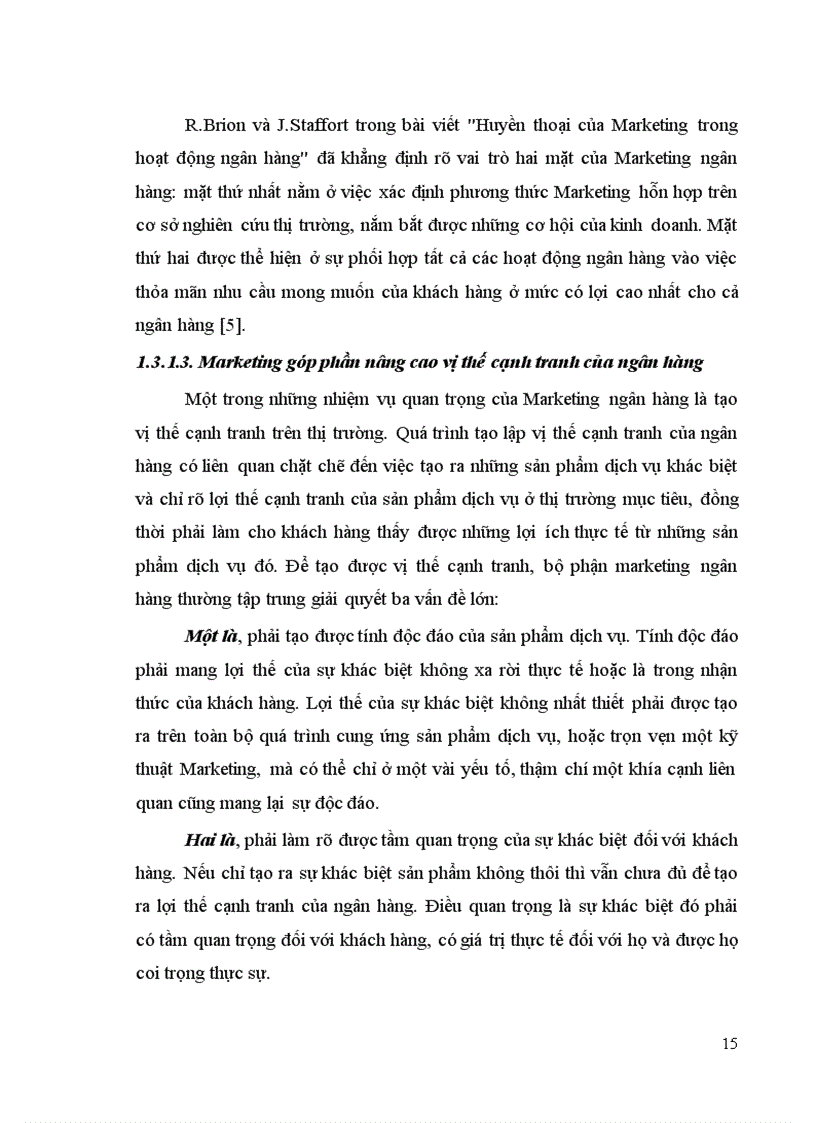 image for page Định hướng mục tiêu và một số giải pháp nâng cao chính sách Marketing mix tại chi nhánh Ngân hàng VCB Quảng Bình