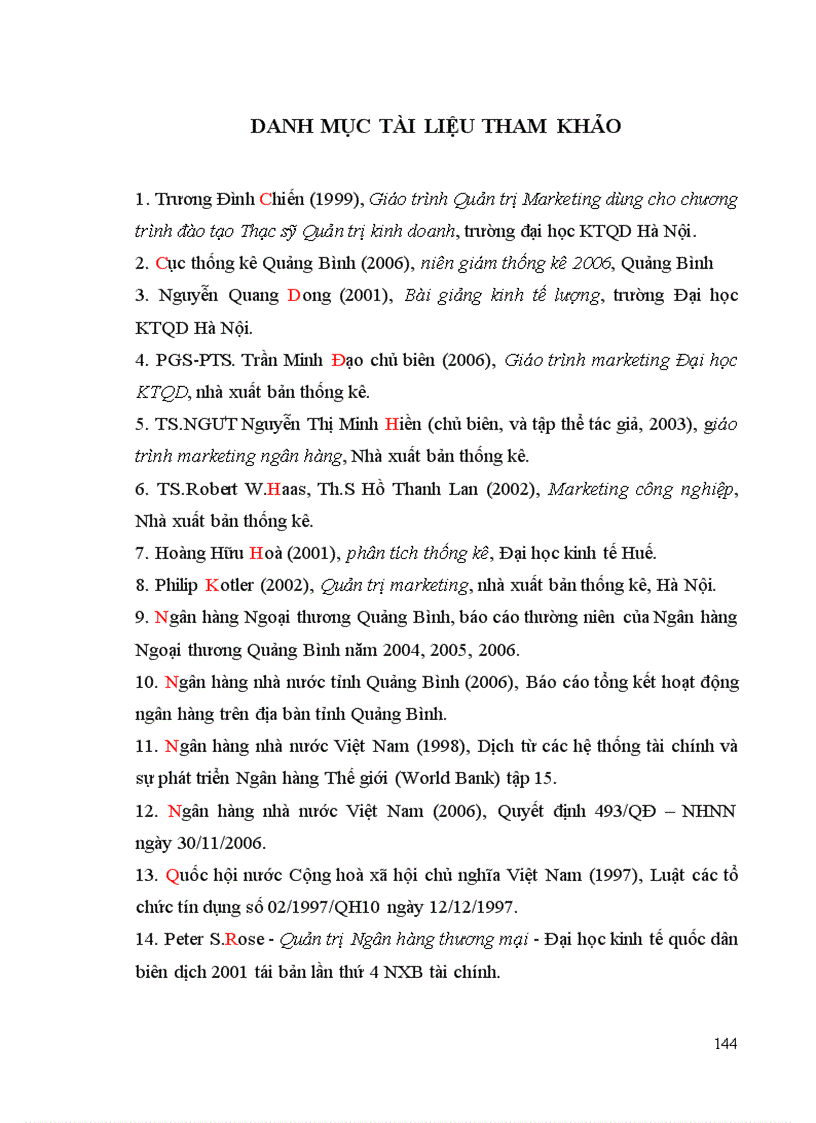 image for page Định hướng mục tiêu và một số giải pháp nâng cao chính sách Marketing mix tại chi nhánh Ngân hàng VCB Quảng Bình