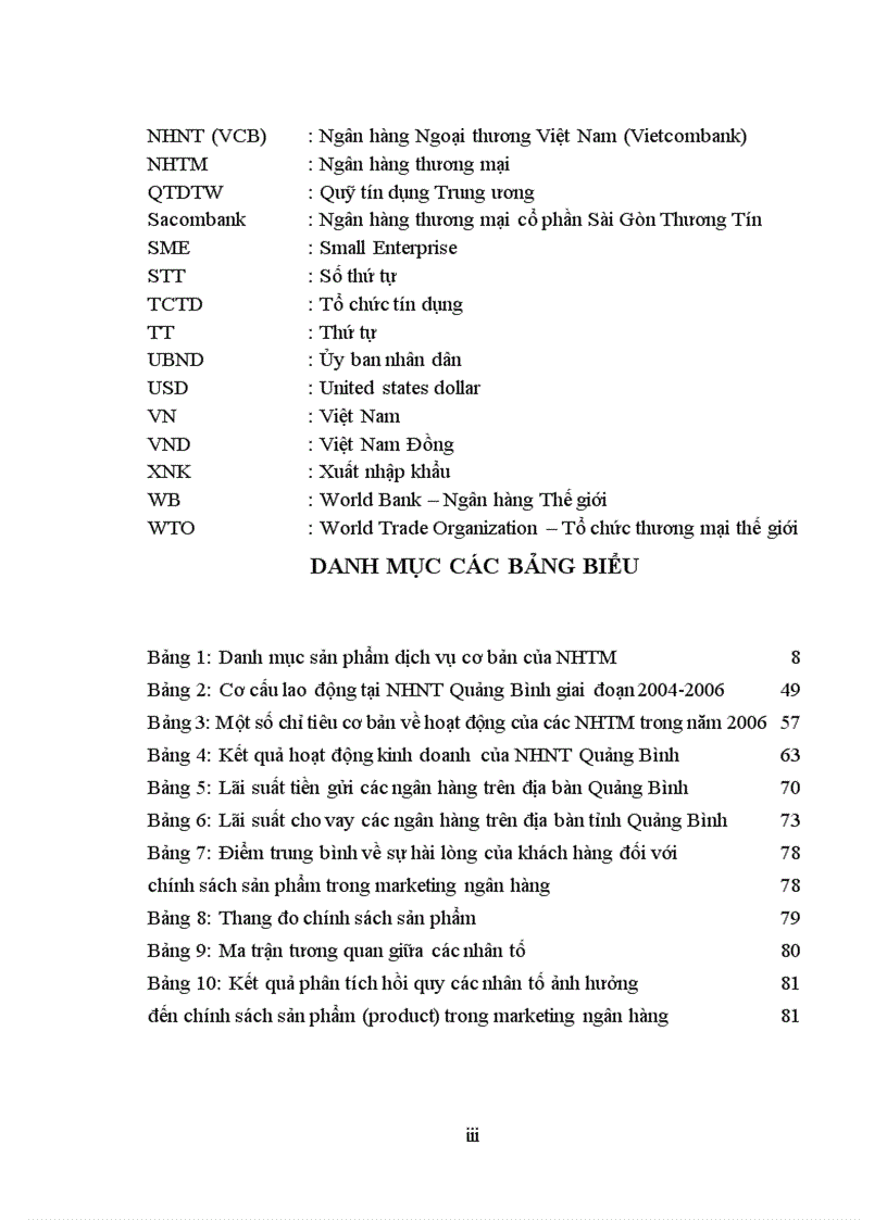 image for page Định hướng mục tiêu và một số giải pháp nâng cao chính sách Marketing mix tại chi nhánh Ngân hàng VCB Quảng Bình
