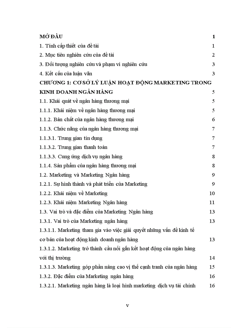 image for page Định hướng mục tiêu và một số giải pháp nâng cao chính sách Marketing mix tại chi nhánh Ngân hàng VCB Quảng Bình