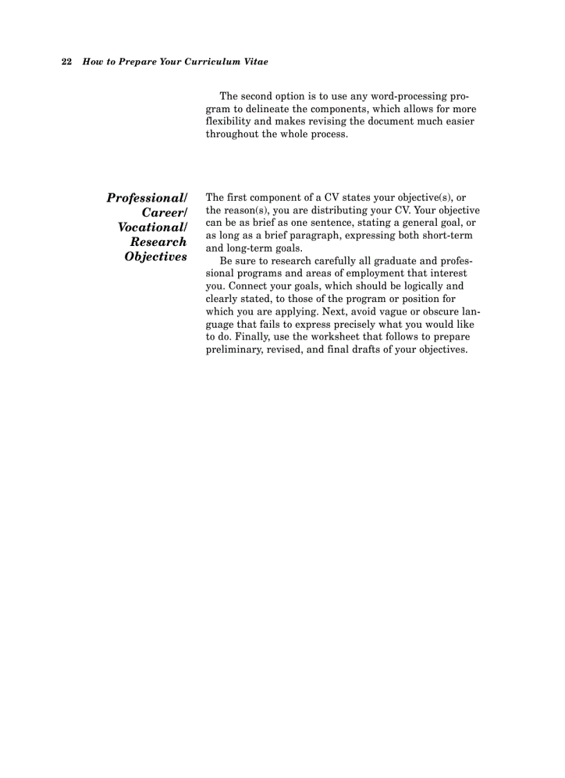 image for page HOW TO Prepare Your Curriculum Vitae