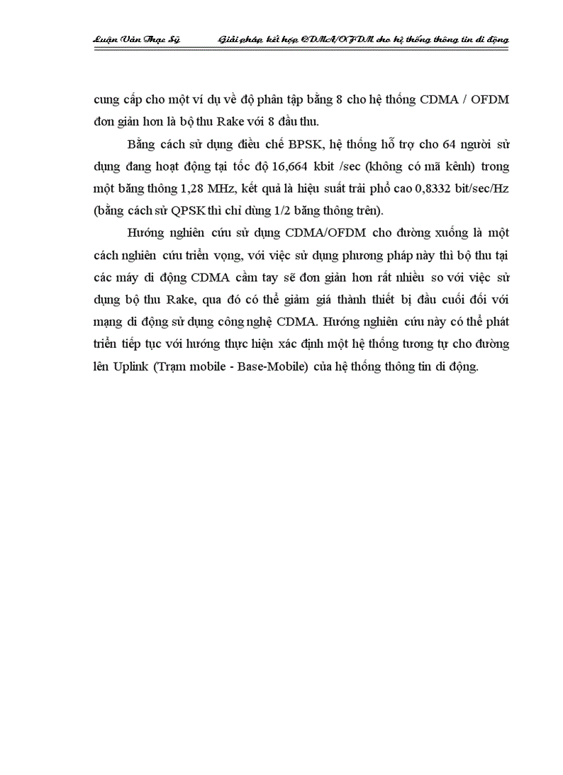 image for page Nâng cao hiệu suất hệ thống thông tin di động sử dụng công nghệ cdma ofdm