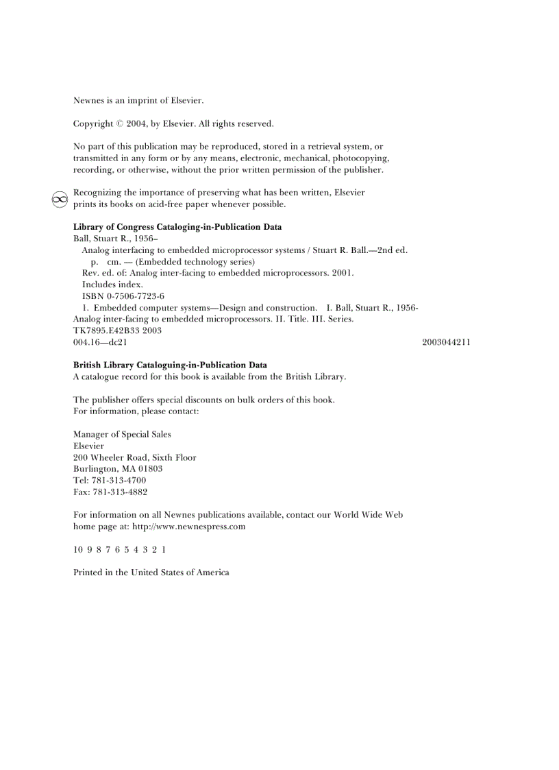 image for page Analog Interfacing to Embedded Microprocessor Systems