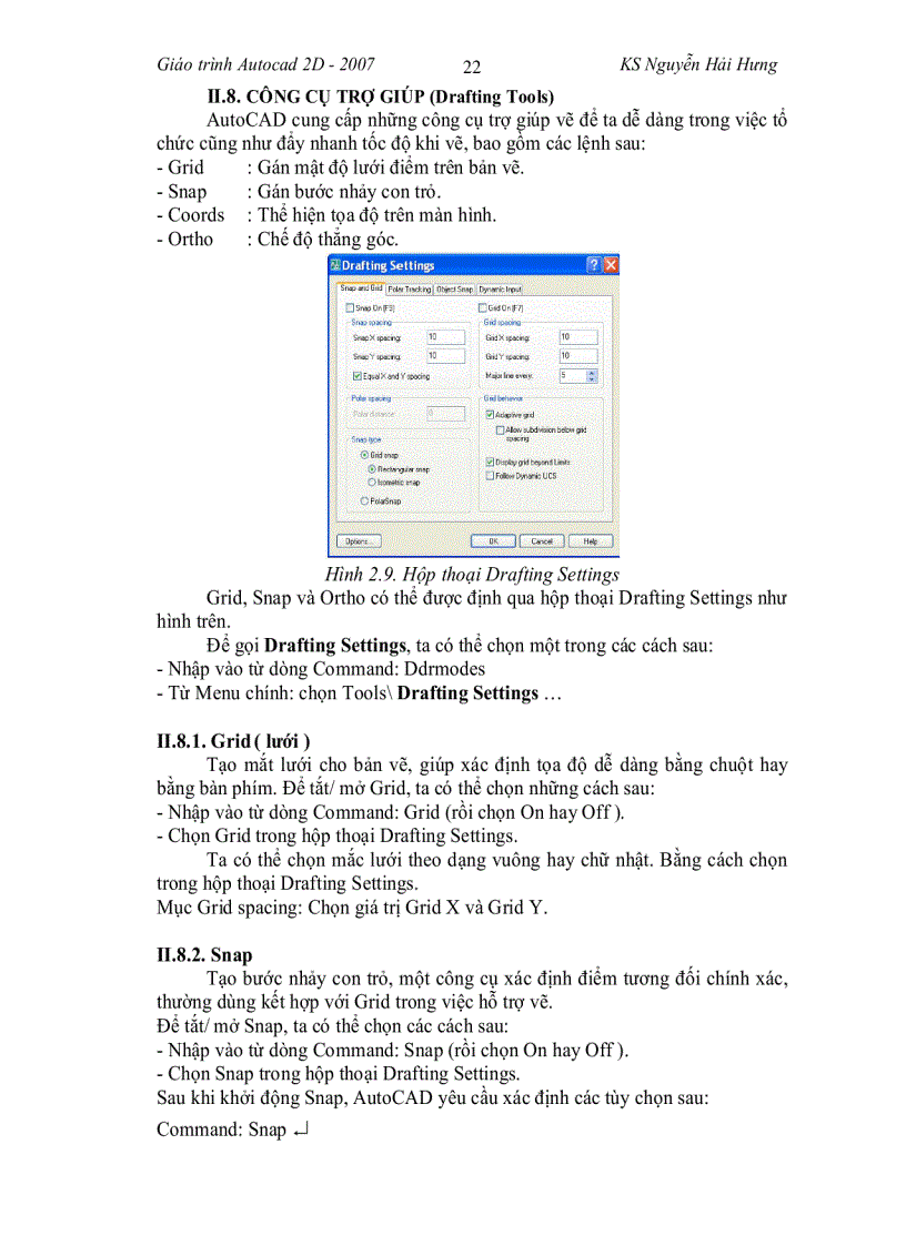 image for page Giáo trình Autocad 2D 2007