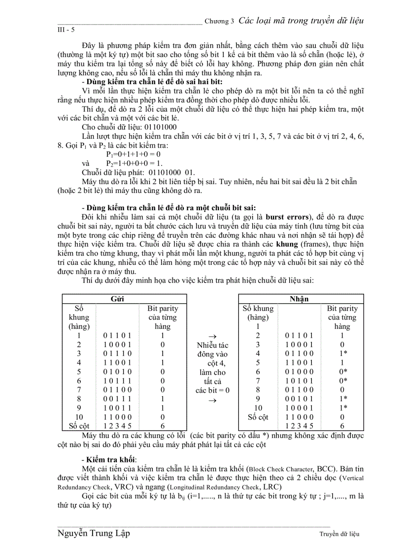 image for page Các loại mã trong truyền dữ liệu