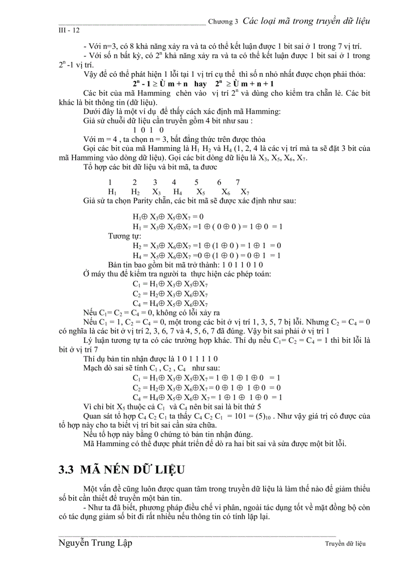 image for page Các loại mã trong truyền dữ liệu