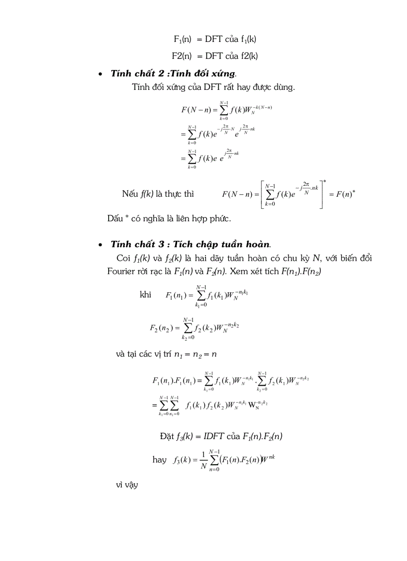 image for page Biến đổi ROURIER rời rạc