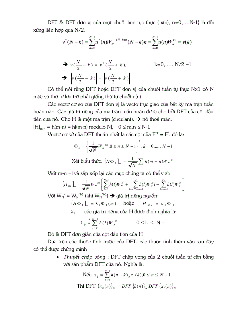 image for page Biến đổi ROURIER rời rạc