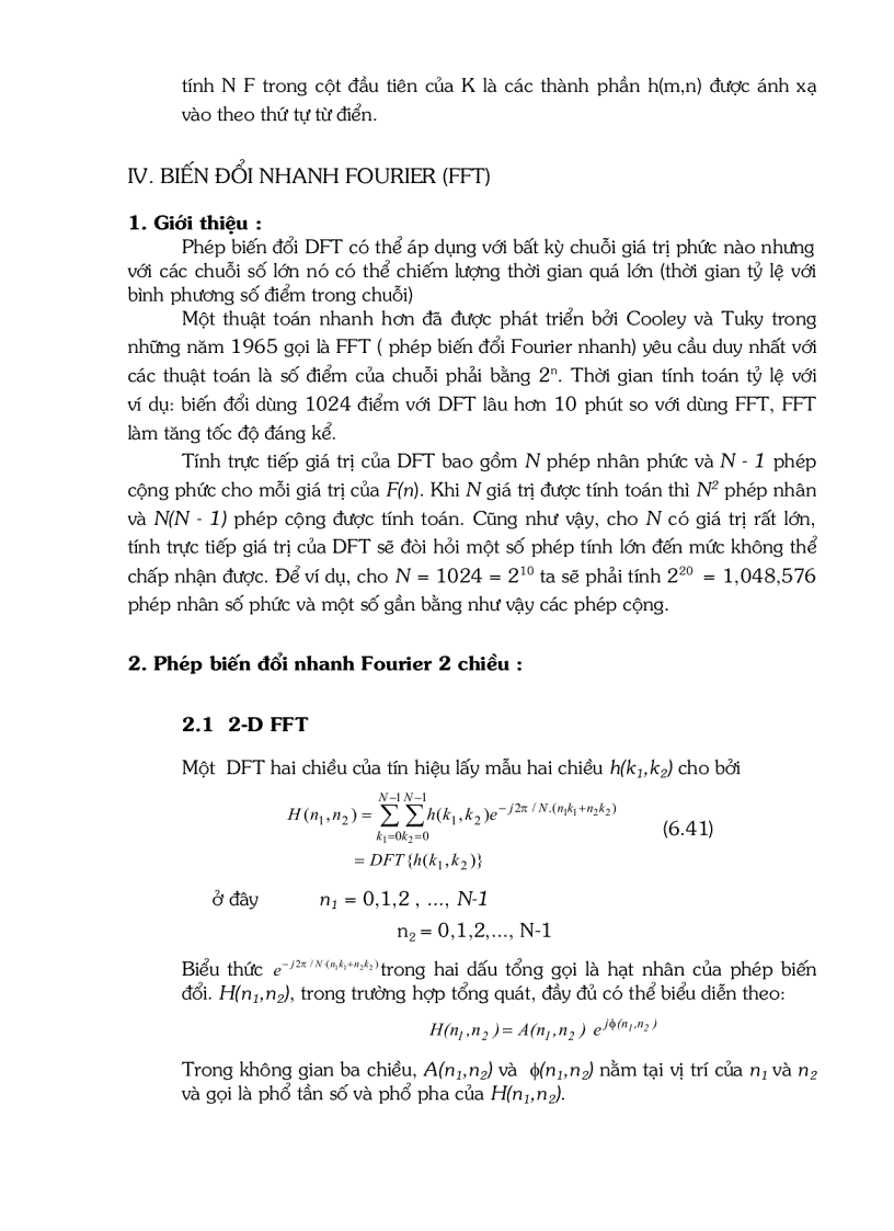 image for page Biến đổi ROURIER rời rạc