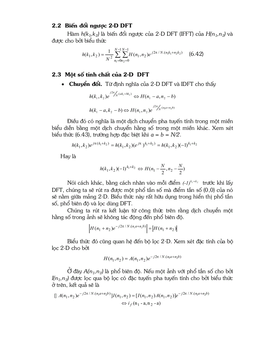 image for page Biến đổi ROURIER rời rạc
