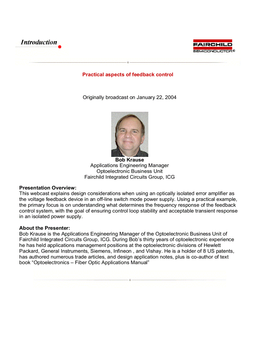 image for page Practical aspects of feedback control