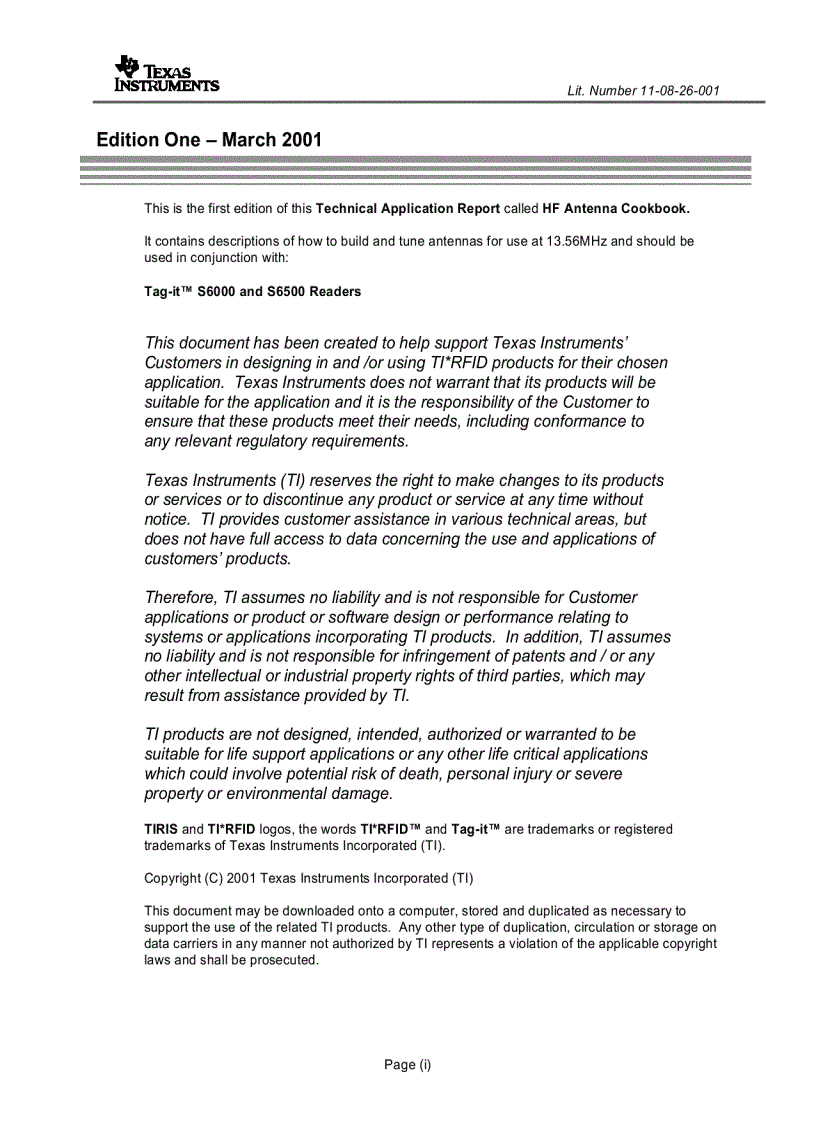 image for page HF Antenna Cookbook Technical Application Report