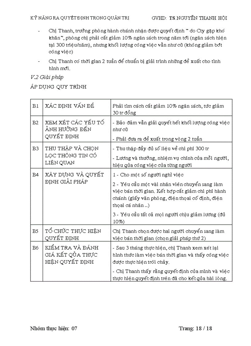 image for page Kỹ năng ra quyết định trong quản trị