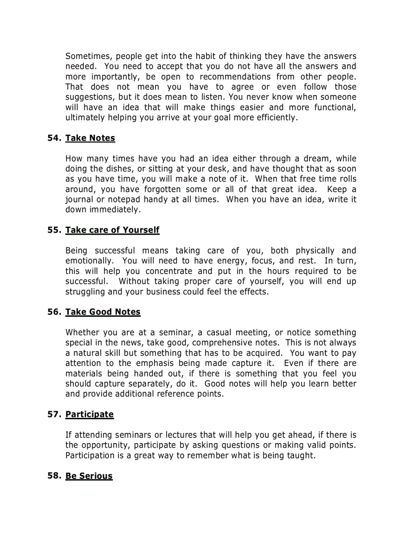 image for page 101 SUCCESS TIPS Proven Methods You Can Apply Right Now To Achieve The Success You Desire