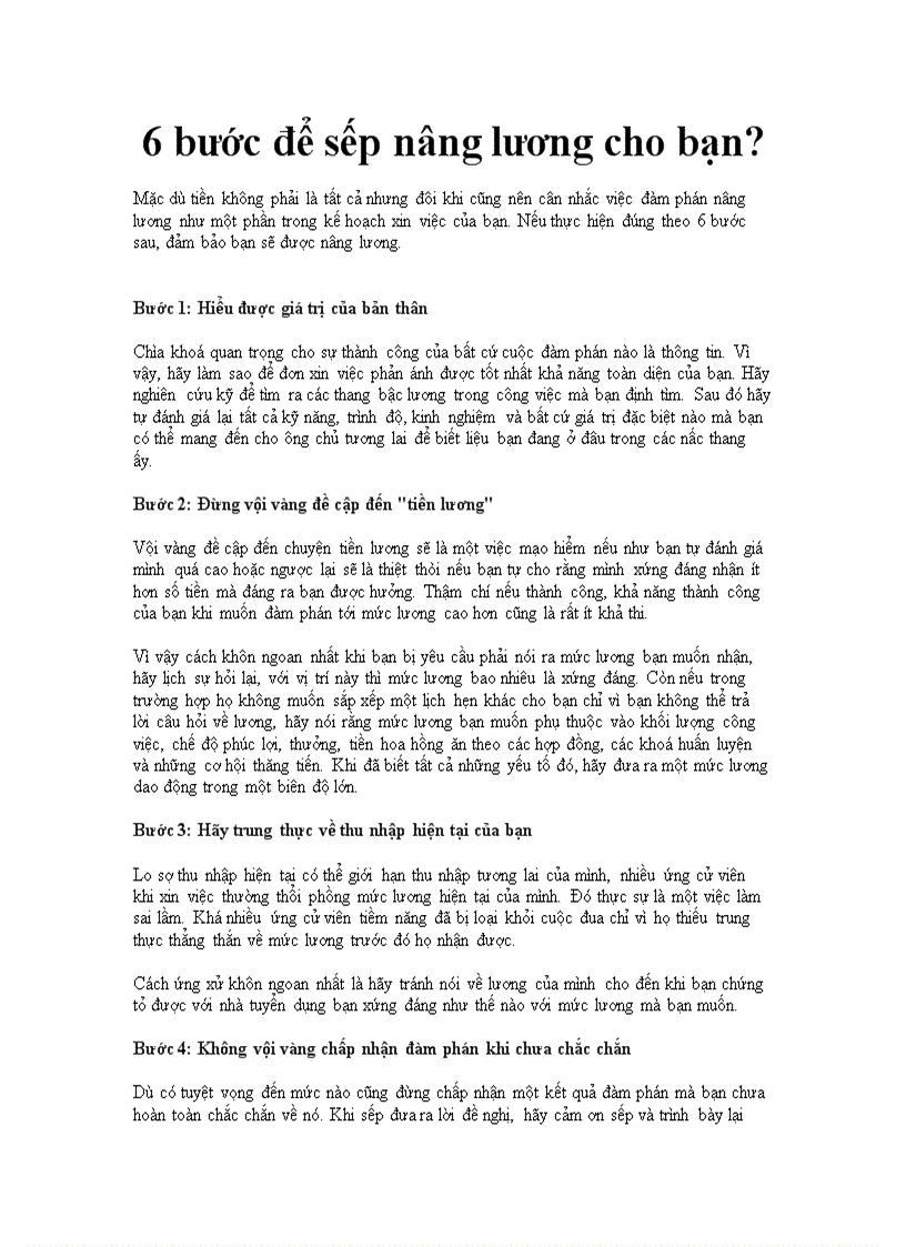 image for page 6 bước để sếp nâng lương cho bạn