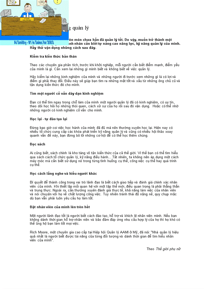 image for page Nâng cao kỹ năng quản lý