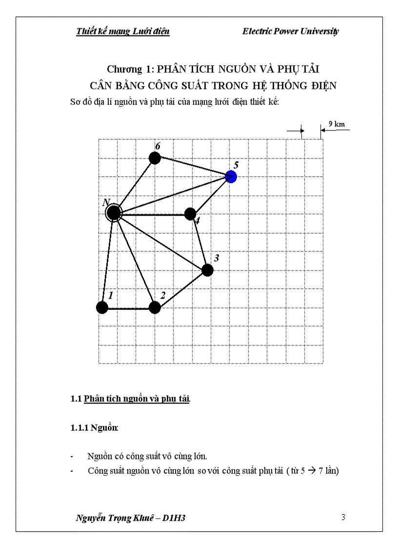 image for page Đồ án môn học THIẾT KẾ MẠNG LƯỚI ĐIỆN KHU VỰC