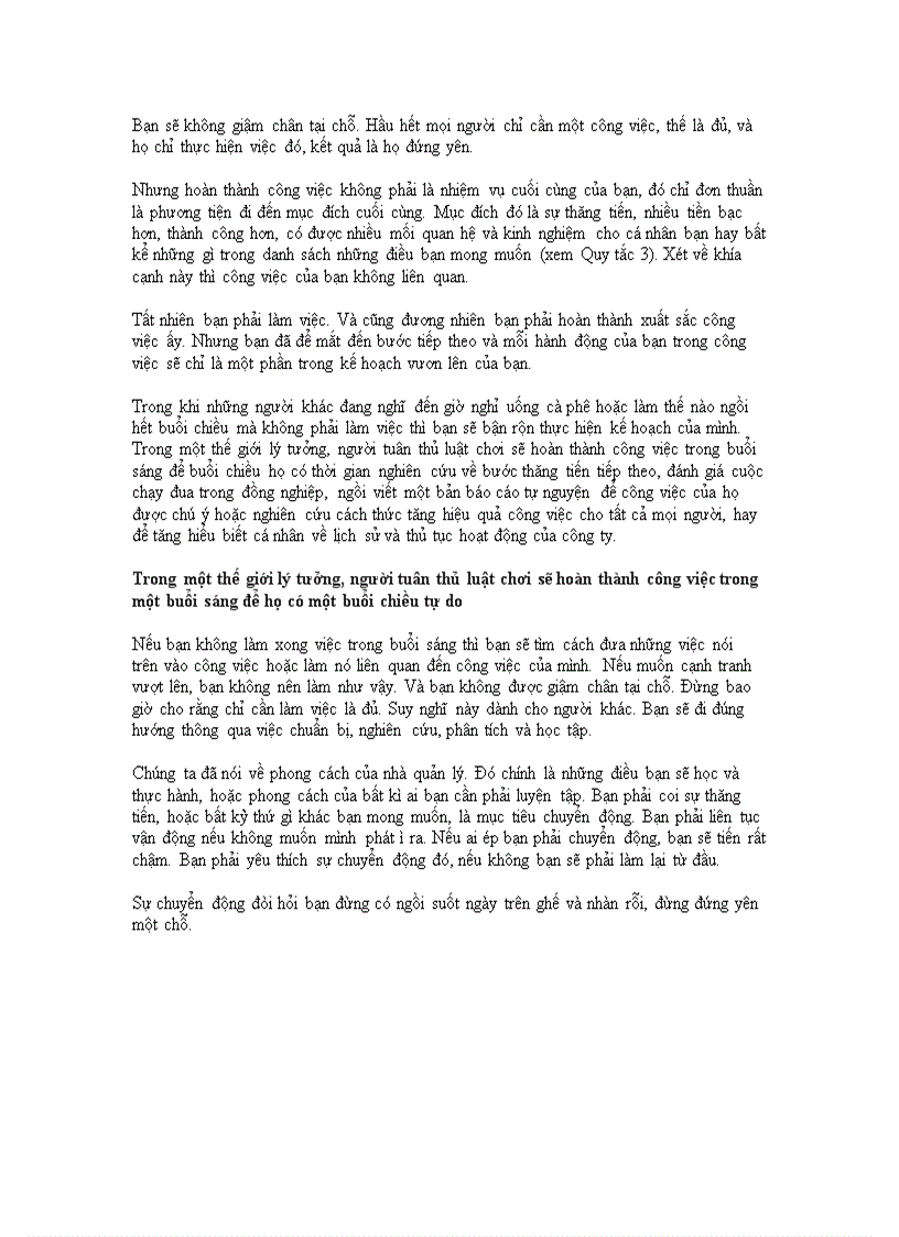 image for page Những quy tắc trong công việc
