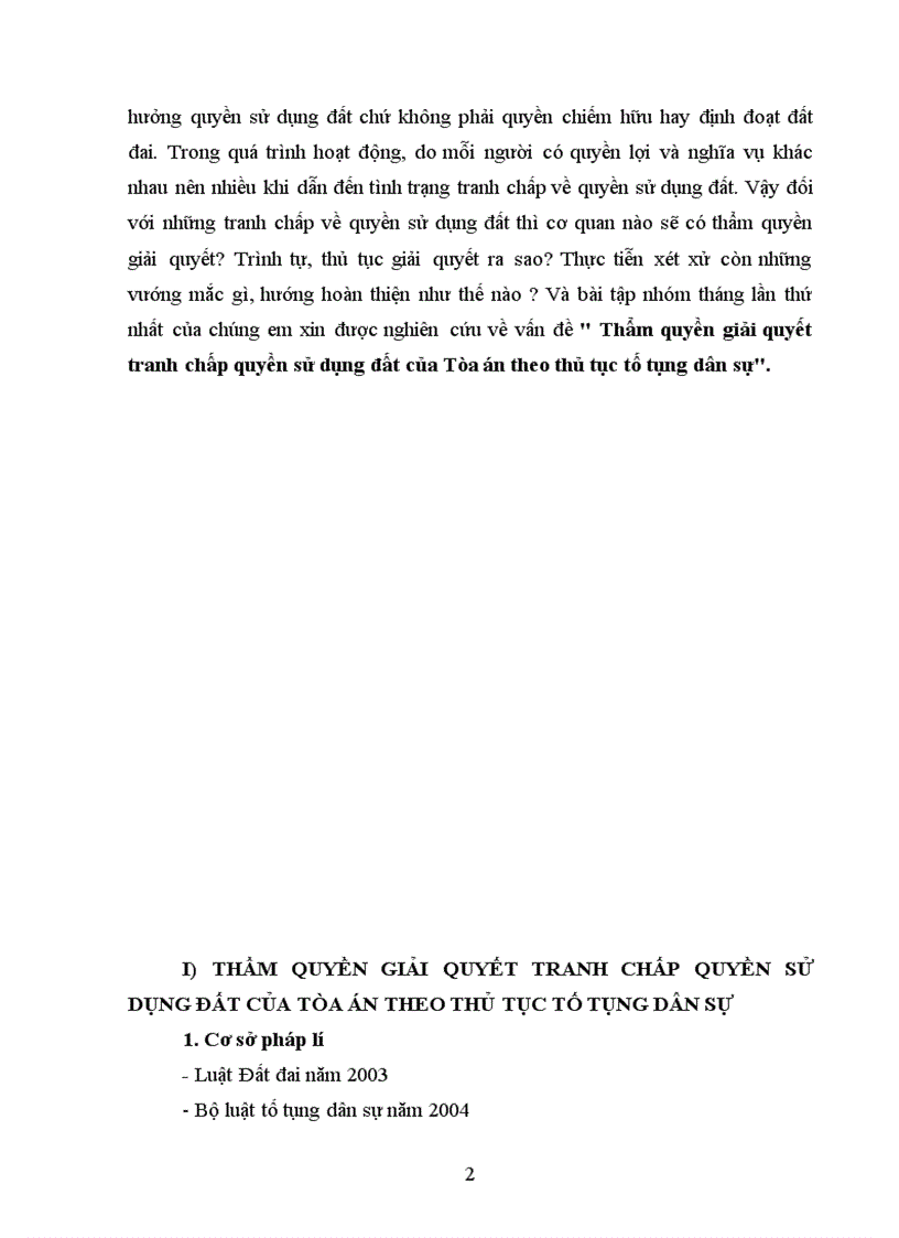 image for page Thẩm quyền giải quyết của tòa án trong tranh chấp quyền sử dụng đất