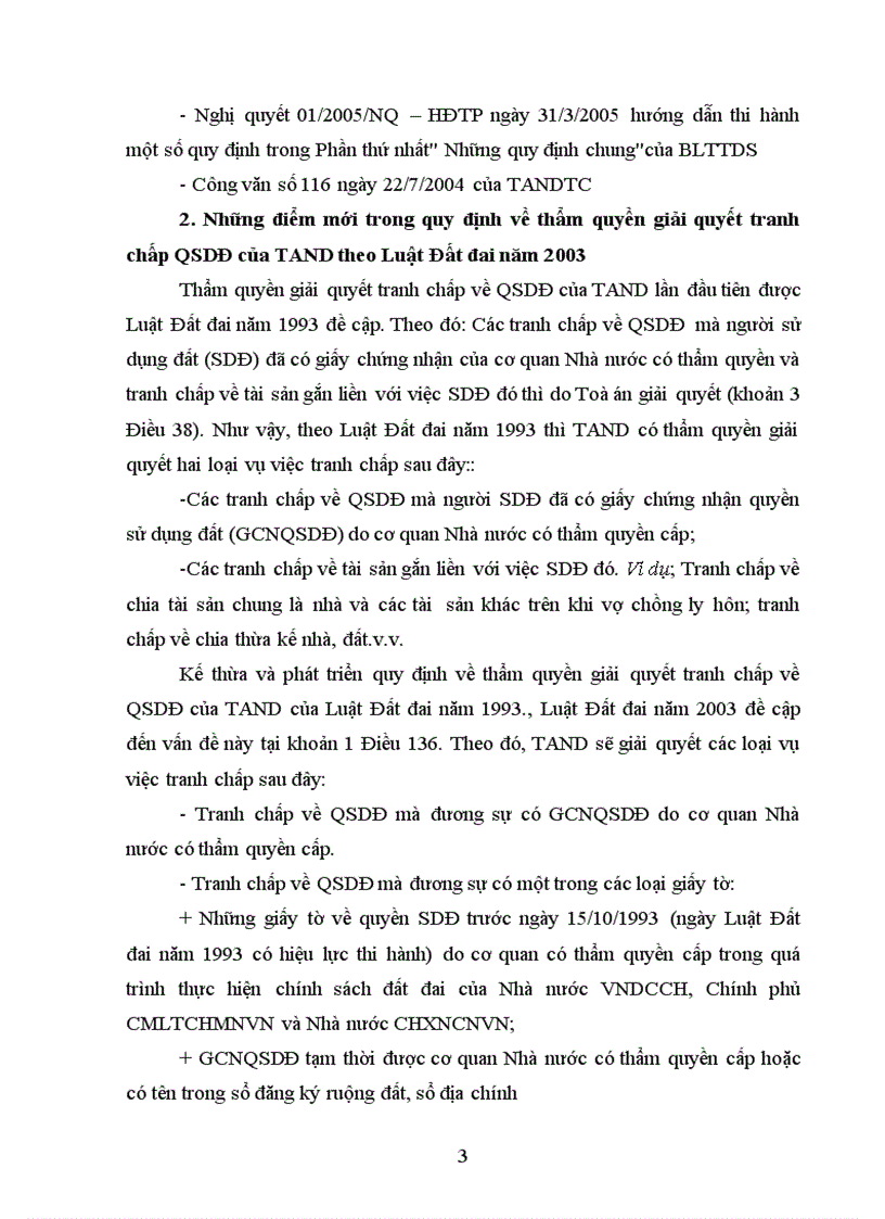 image for page Thẩm quyền giải quyết của tòa án trong tranh chấp quyền sử dụng đất