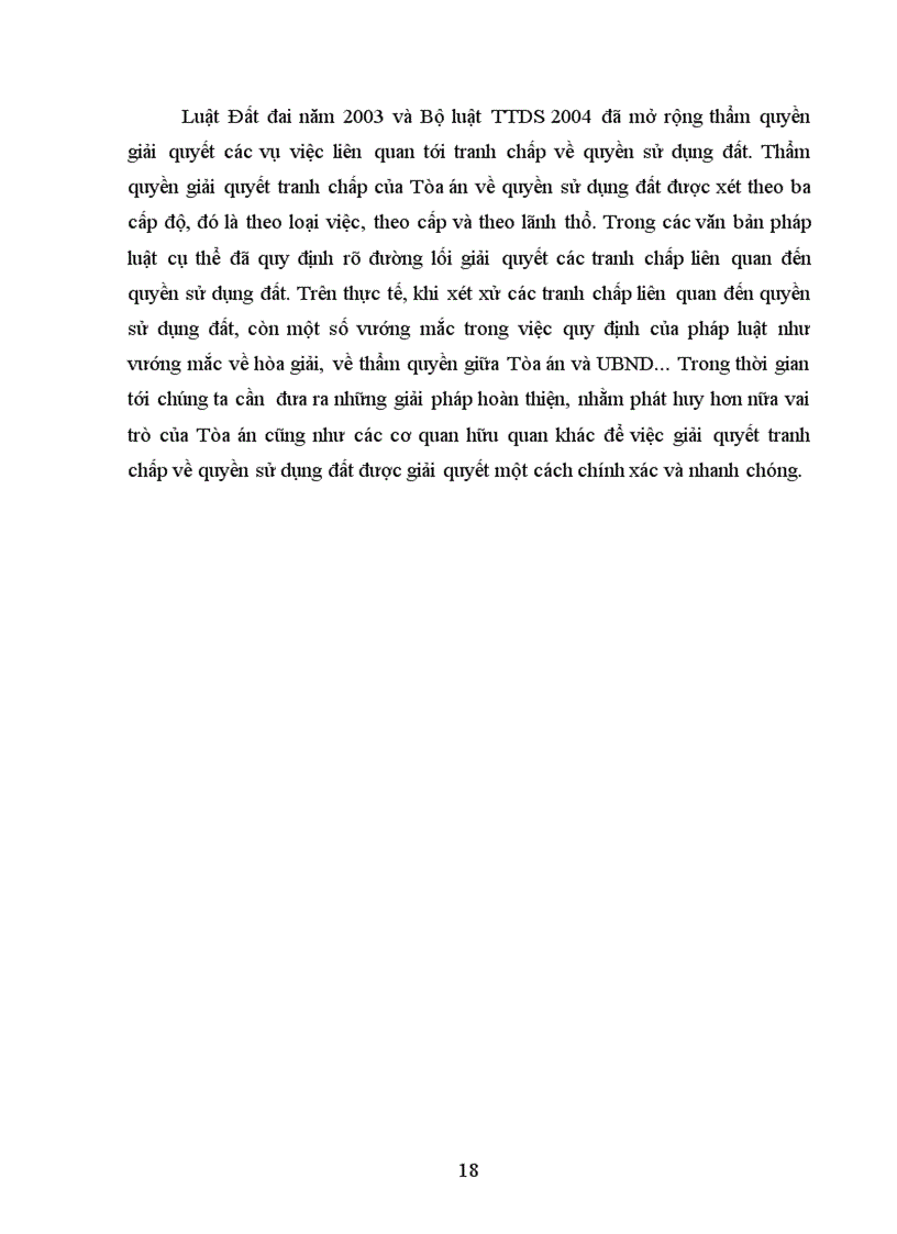 image for page Thẩm quyền giải quyết của tòa án trong tranh chấp quyền sử dụng đất