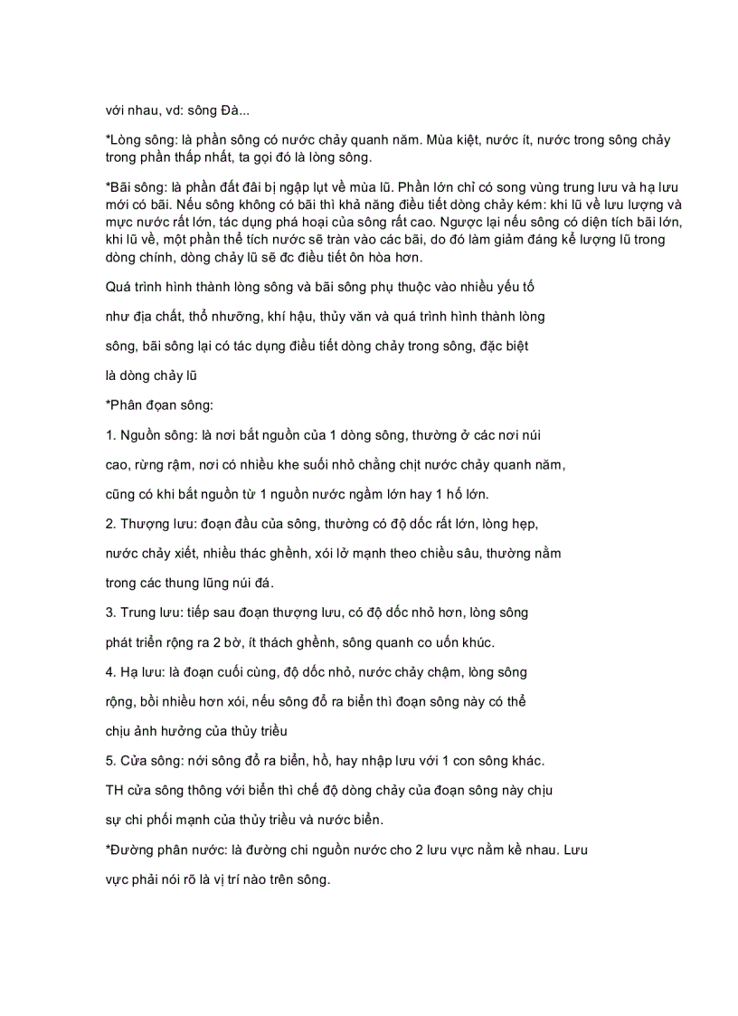 image for page Đề cương ôn tập môn thủy văn