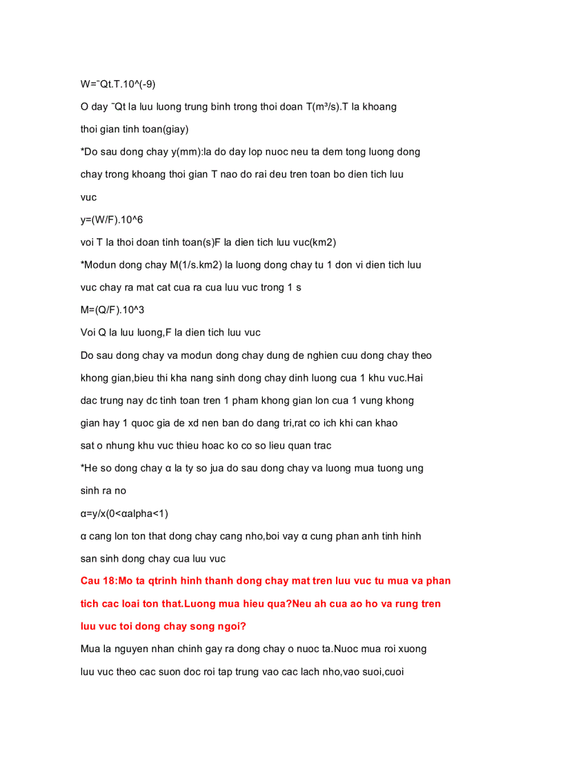 image for page Đề cương ôn tập môn thủy văn