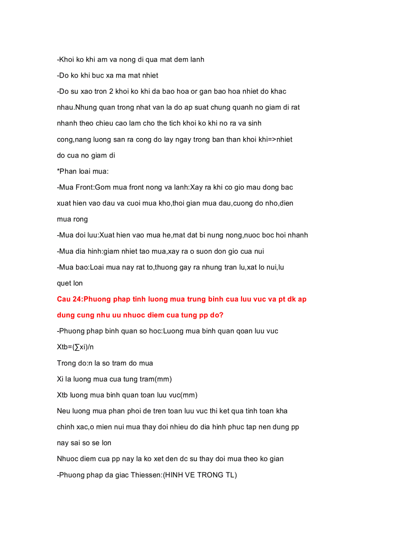 image for page Đề cương ôn tập môn thủy văn