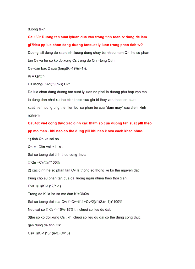 image for page Đề cương ôn tập môn thủy văn