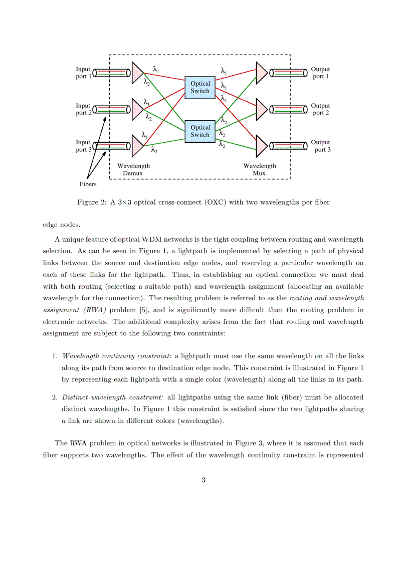 Routing and Wavelength Assignment in Optical WDM Networks