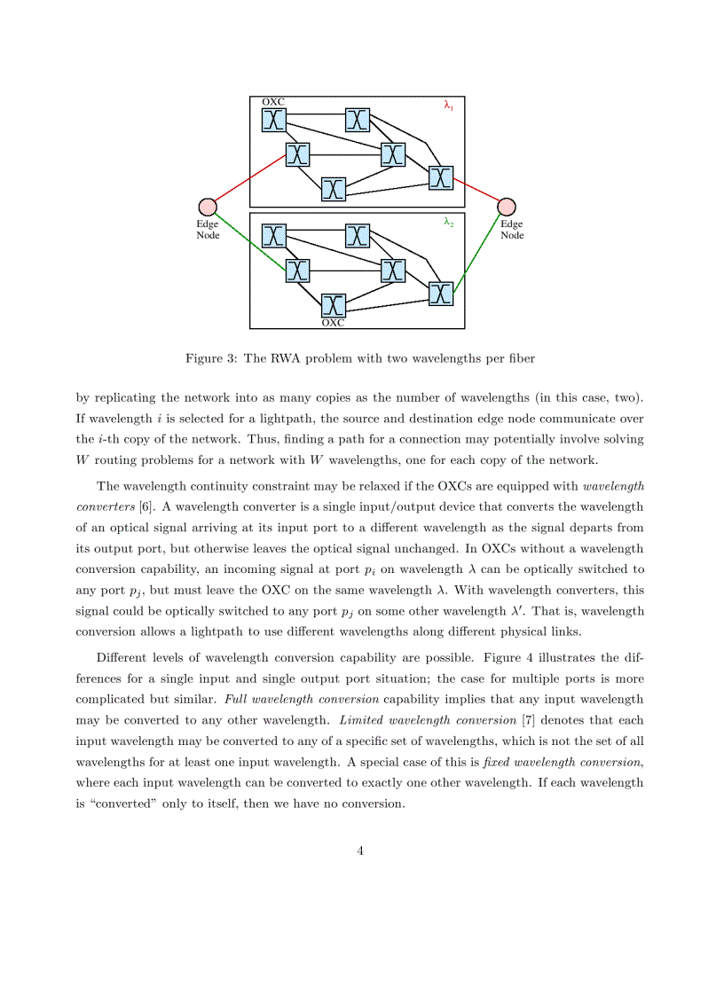 Routing and Wavelength Assignment in Optical WDM Networks