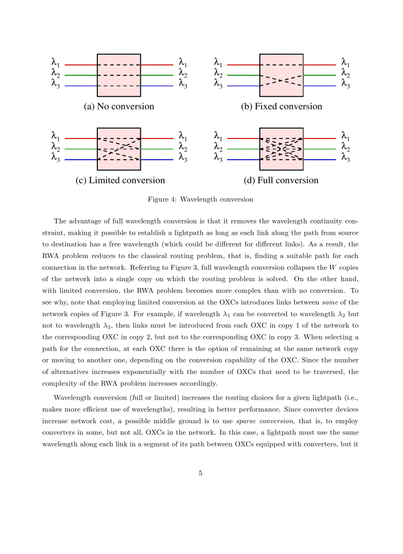 Routing and Wavelength Assignment in Optical WDM Networks