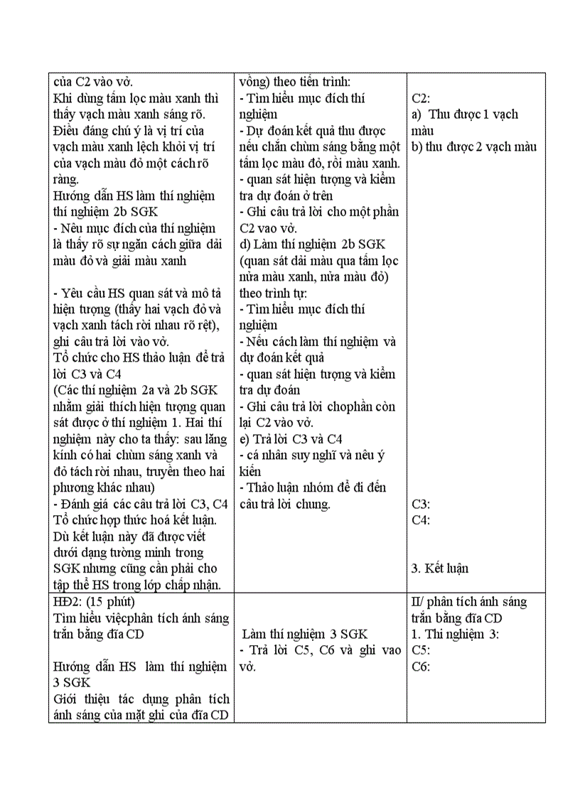 image for page Vật lý Sự phân tích ánh sáng trắng