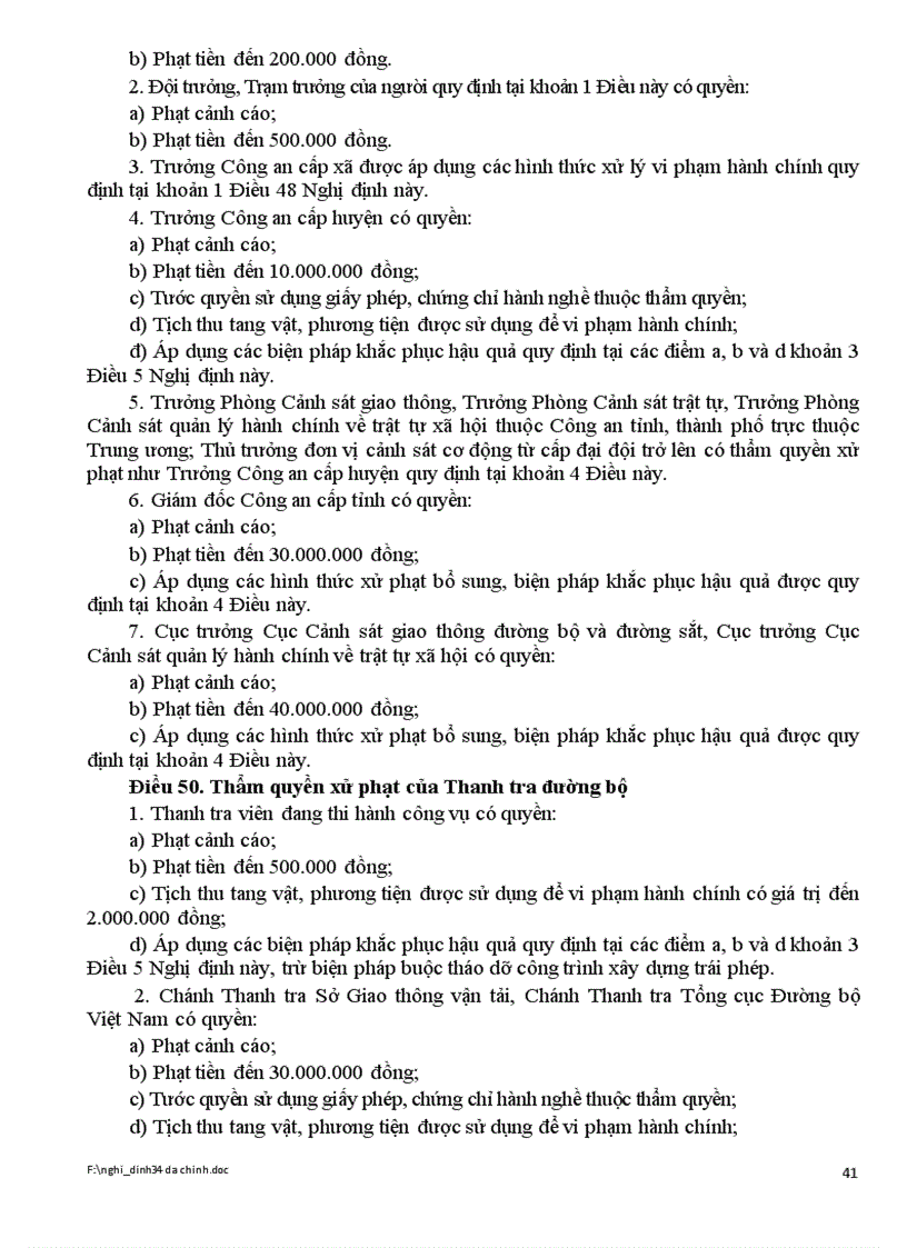 image for page Nghị định xử phạt vi phạm hành chính trên lĩnh vực giao thông đường bộ