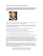 Quan niệm về lãnh đạo của Margaret Thatcher