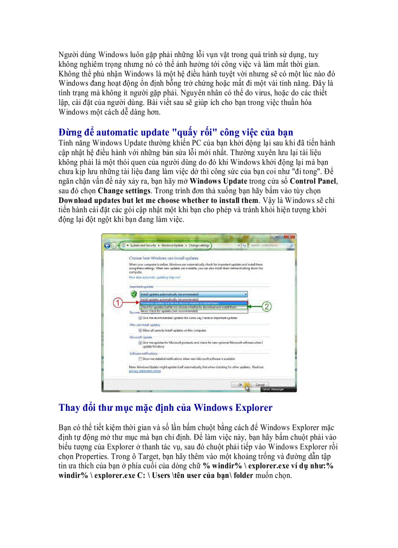 image for page Sửa chữa các lỗi hay gặp trên Windows