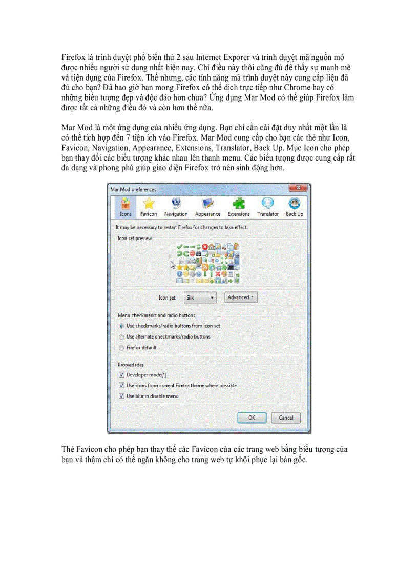 image for page Mar Mod Tăng cường sức mạnh cho Firefox