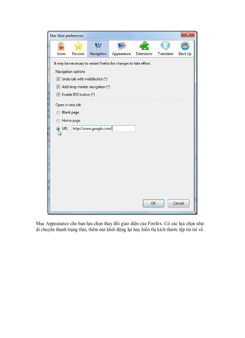 image for page Mar Mod Tăng cường sức mạnh cho Firefox