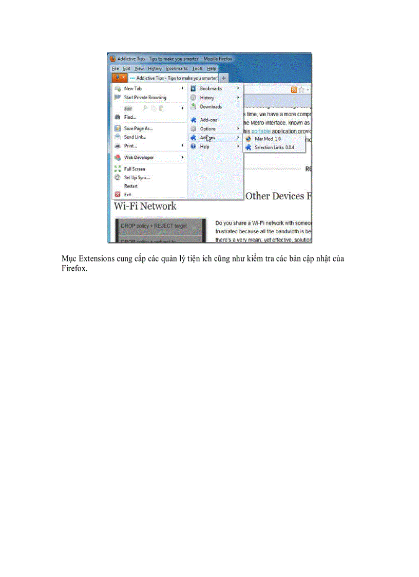 image for page Mar Mod Tăng cường sức mạnh cho Firefox