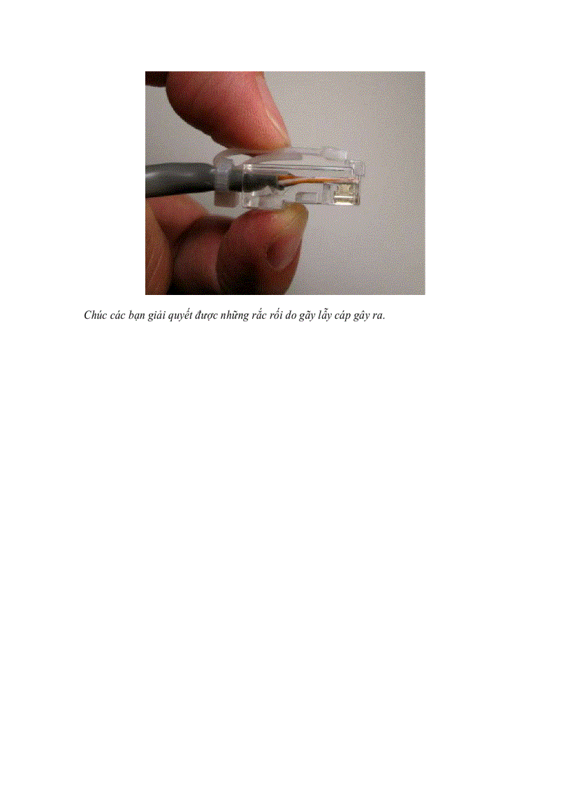 image for page Khắc phục cáp mạng bị gãy lẫy cài