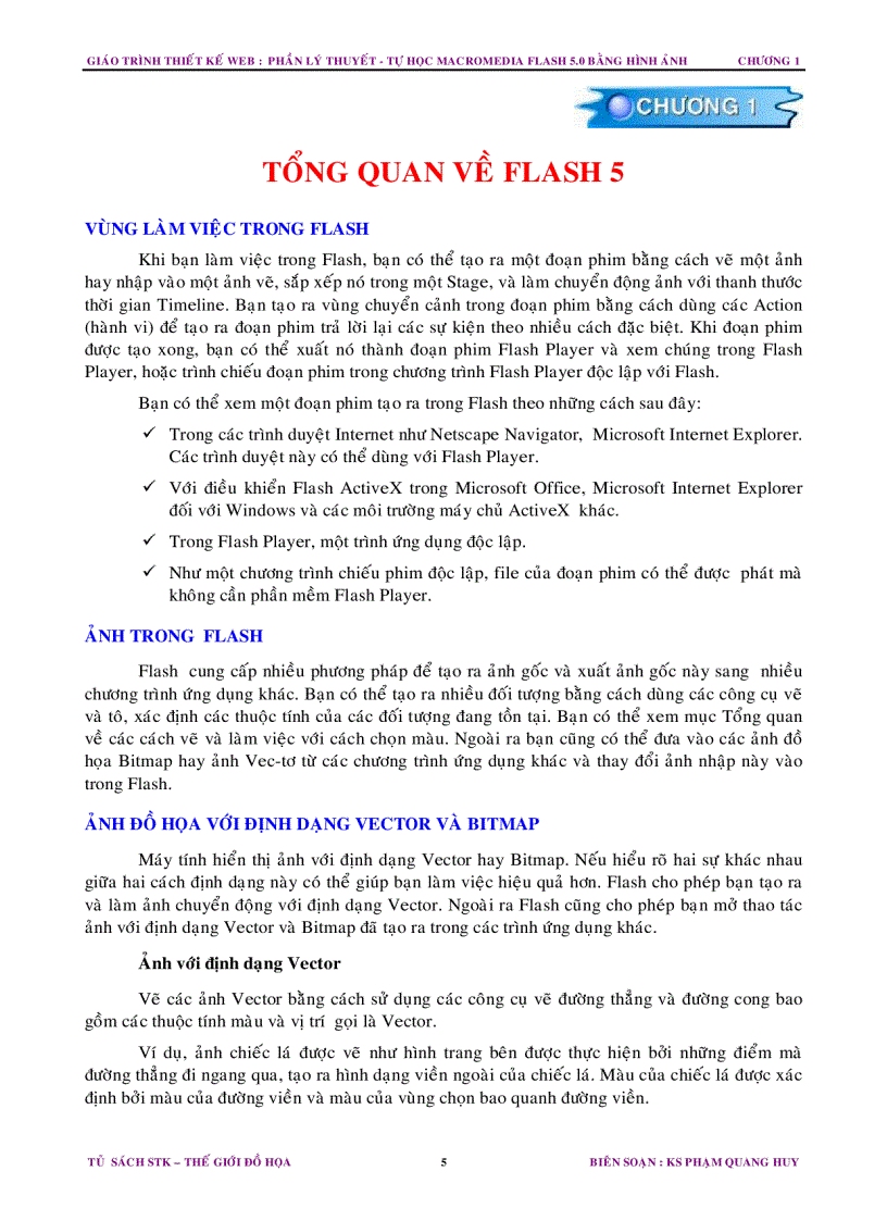 image for page Tổng quan về Flash 5